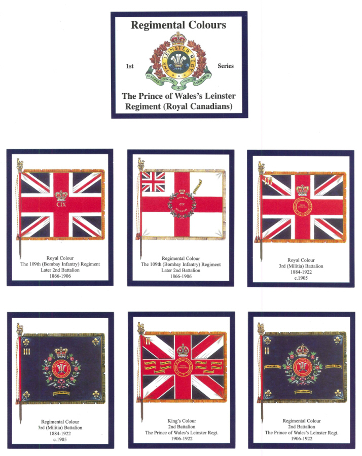 The Prince of Wales's Leinster Regiment (Royal Canadians) 1st Series - 'Regimental Colours' Trade Card Set by David Hunter